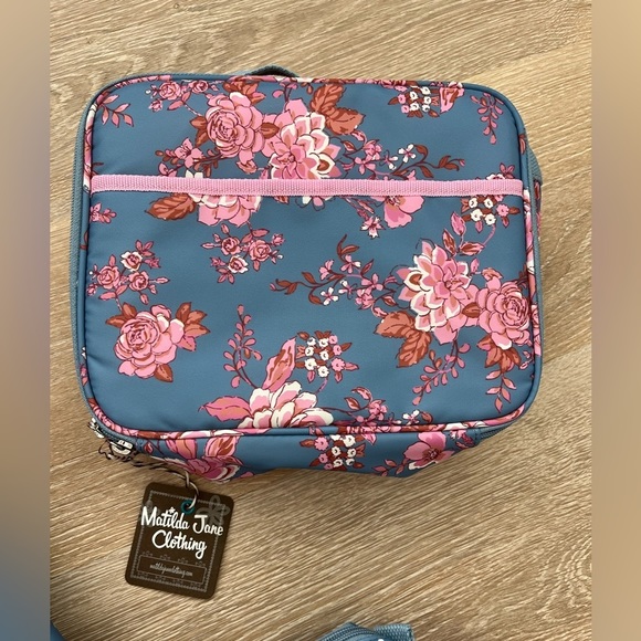 NWT Matilda Jane Harlow Floral Backpack + pencil Case + Lunch Bag 3 pcs SET NWT - Picture 5 of 13